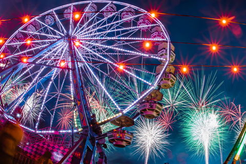 Ferris wheel and other rides at EDC - 7 Things Operators can Learn from EDC Las Vegas